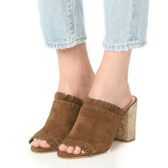 Tory Burch Brown Suede Mules - Picture 2 of 14